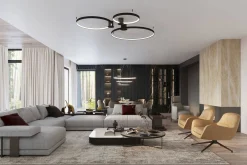 Lampa wisząca RIO 2 55/78 czarny LED 4000K (TH.212) - Thoro Lighting