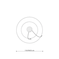 Lampa wisząca RIO 2 55/78 złoty LED 3000K (TH.214) - Thoro Lighting