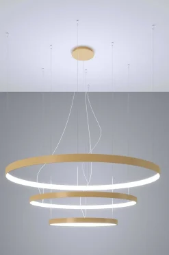 Lampa wisząca RIO 3 55/78/110 złoty LED 4000K (TH.269) - Thoro Lighting