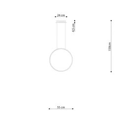 Lampa wisząca RIO 55 beżowa LED 3000K (TH.361) - Thoro Lighting