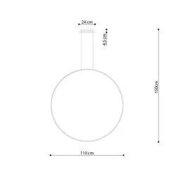 Lampa wisząca RIO 110 biały LED 3000K (TH.121) - Thoro Lighting