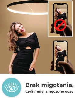 Lampa wisząca RIO 55 czarny LED 4000K (TH.108) - Thoro Lighting