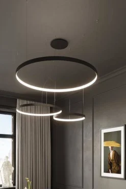 Lampa wisząca RIO 55 czarny LED 4000K (TH.108) - Thoro Lighting