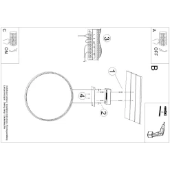 Lampa wisząca RIO 55 ochra czerwona LED 3000K (TH.405) - Thoro Lighting