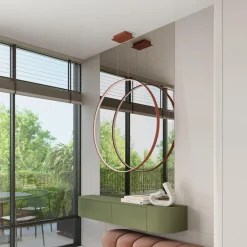 Lampa wisząca RIO 110 ochra czerwona LED 3000K (TH.407) - Thoro Lighting