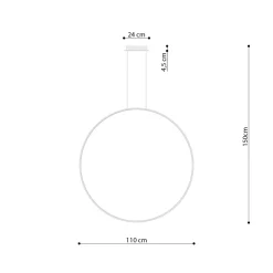 Lampa wisząca RIO 110 zielona oliwka LED 3000K (TH.385) - Thoro Lighting