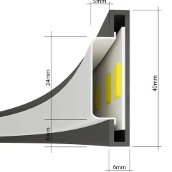 Lampa wisząca RIO 110 złota LED 4000K (TH.171) - Thoro Lighting