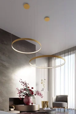 Lampa wisząca RIO 78 złoty LED 4000K (TH.181) - Thoro Lighting