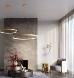 Lampa wisząca RIO 110 złoty LED 3000K (TH.218) - Thoro Lighting