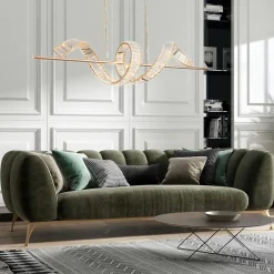 Lampa wisząca RITZ LED złota 150 cm (ST-MD2405161) - Step into Design