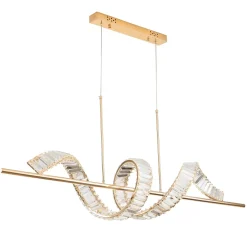 Lampa wisząca RITZ LED złota 150 cm (ST-MD2405161) - Step into Design