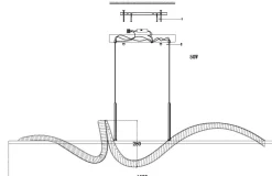 Lampa wisząca RITZ LED złota 150 cm (ST-MD2405161) - Step into Design