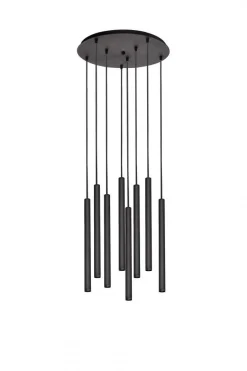 Lampa wisząca ROLL 8 kolor Czarny (11174802) - KASPA