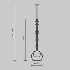 Lampa wisząca Ros (MOD227PL-01B1) - Maytoni