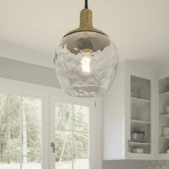 Lampa wisząca Royer - 1 źródło światła - Matowa czerń (QZ-ROYER-1P-MBK) - Elstead Lighting