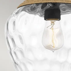 Lampa wisząca Royer - 1 źródło światła - Matowa czerń (QZ-ROYER-1P-MBK) - Elstead Lighting