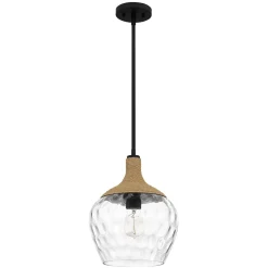Lampa wisząca Royer - 1 źródło światła - Matowa czerń (QZ-ROYER-1P-MBK) - Elstead Lighting