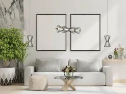 Lampa wisząca Sanke (PND-63849-2-BK) - Italux