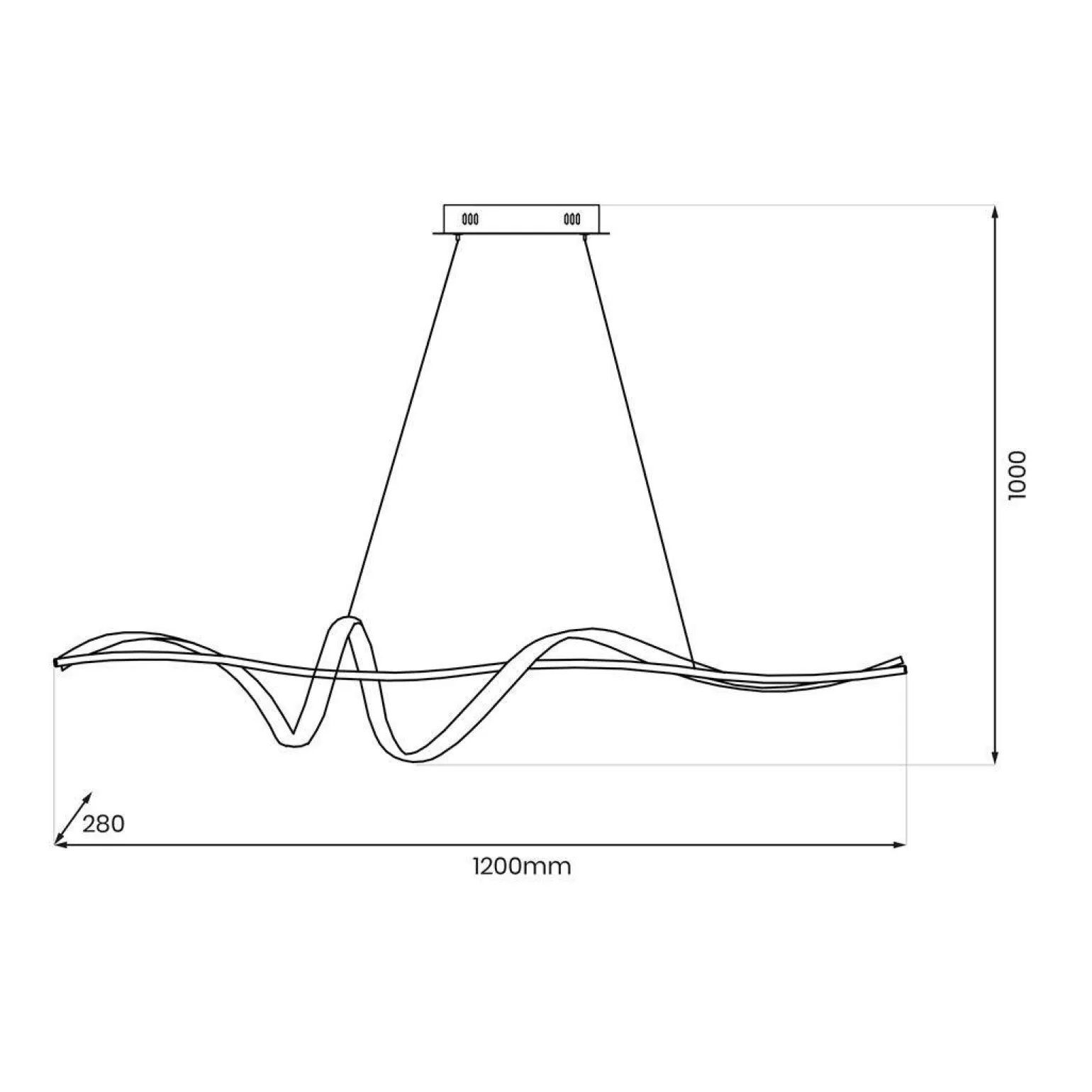 Lampa wisząca SASH 36W LED (ML1190) - Milagro