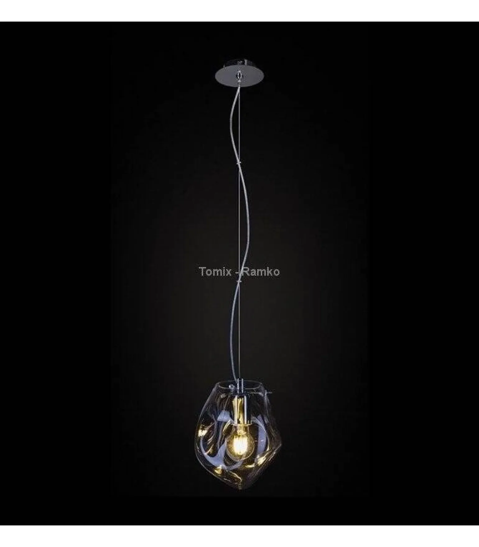 Lampa wisząca SASSO kol. błyszczący opalowy (67651) Ramko - żyrandol