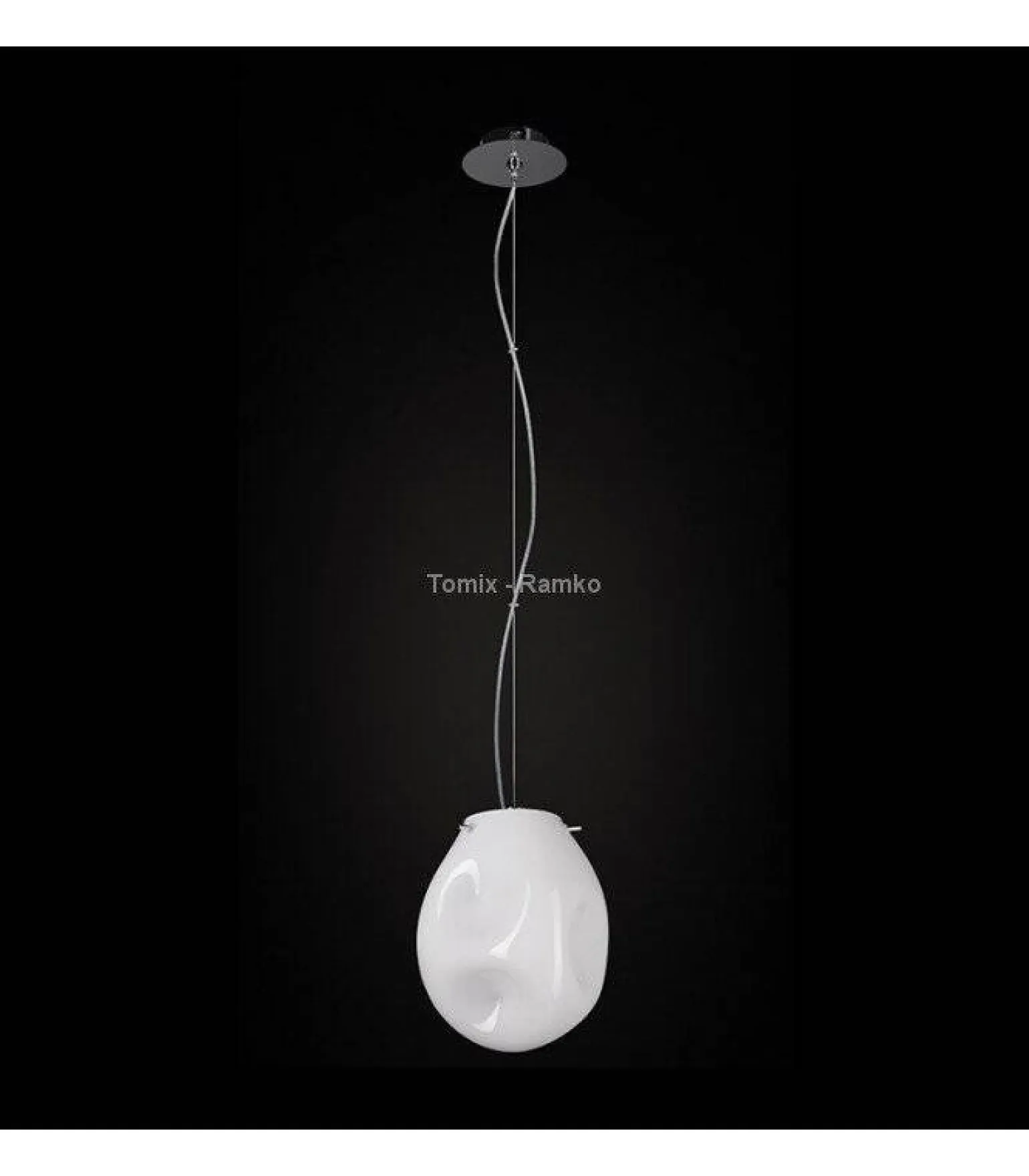 Lampa wisząca SASSO kol. błyszczący opalowy (67651) Ramko - żyrandol