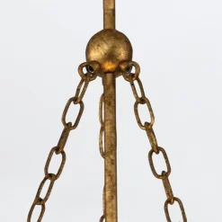 Lampa wisząca Sawgrass - 3 źródła światła - Płatkowe złoto (QN-SAWGRASS-3P-DG-O) - Quintiesse