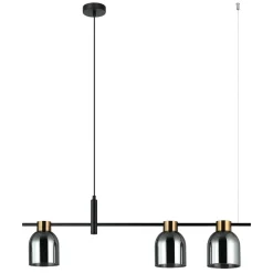 Lampa wisząca Servio (PND-66892-3-BK-SG) - Italux