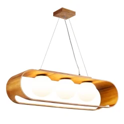 Lampa wisząca Sfera - 3 źródła światła (QN-SFERA-3P-TEAK) - Quintiesse
