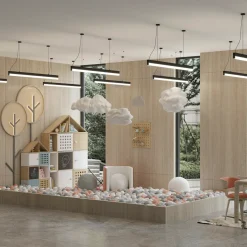 Lampa Wisząca Sigi IV LED czarna (PL0129-BK) - Yaskr