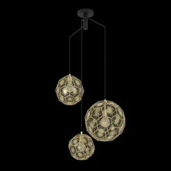 Lampa wisząca SKOURA czarna (39758) - EGLO