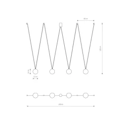 Lampa wisząca SLING IV (10354) - Nowodvorski