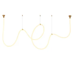 Lampa wisząca SNAKE LED wąż ledowy złota 500 cm (MD1021-5 gold) - Step into Design