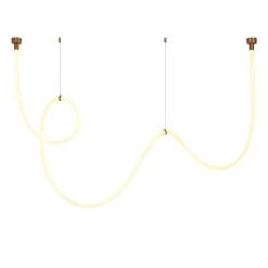 Lampa wisząca SNAKE LED wąż ledowy złota 400 cm (MD1021-4 gold) - Step into Design