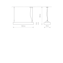 Lampa wisząca SOFT LED 90X20 (7545) - Nowodvorski