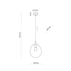 Lampa wisząca SOL MINI NEW grafit (10084) - TK Lighting