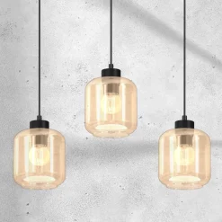 Lampa wisząca SOMBRA AMBER 3xE27 (MLP8371) - Milagro