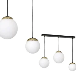 Lampa wisząca SPARTA BLACK / GOLD 3xE14 (MLP6500) - Milagro