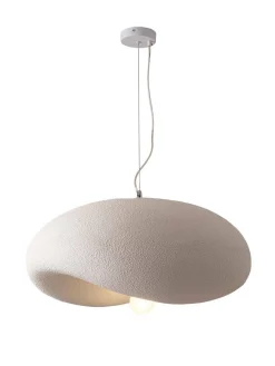 Lampa wisząca STONE FLAT biała 60 cm (DN429-600) - Step into Design