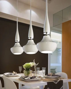 Lampa wisząca TASOS 1 - biała (MD2095-WH | AZ0260) - Azzardo - żyrandol