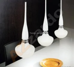 Lampa wisząca TASOS 1 - biała (MD2095-WH | AZ0260) - Azzardo - żyrandol