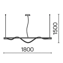 Lampa wisząca Tau (MOD166PL-L20G3K) - Maytoni