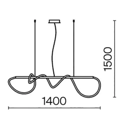 Lampa wisząca Tau (MOD166PL-L30G3K) - Maytoni