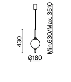 Lampa wisząca The Sixth Sense (Z020PL-L6B3K) - Maytoni