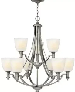 Lampa wisząca TRUMAN kol. ANTYCZNY NIKIEL (HK/TRUMAN9) - Hinkley - Elstead Lighting - żyrandol