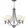 Lampa wisząca TRUMAN kol. ANTYCZNY NIKIEL (HK/TRUMAN5) - Hinkley - Elstead Lighting - żyrandol