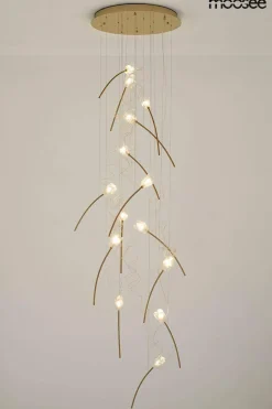 Lampa wisząca TULIPPE 14 DISC złota (MSE1501100171) - Moosee