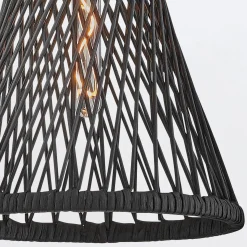 Lampa wisząca Twyla - 1 źródło światła - Czarny (QN-TWYLA-1P-BK) - Quintiesse