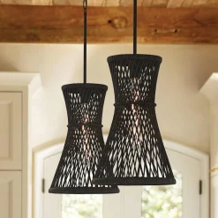 Lampa wisząca Twyla - 1 źródło światła - Czarny (QN-TWYLA-1P-BK) - Quintiesse