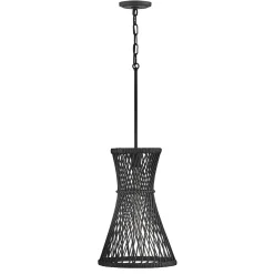 Lampa wisząca Twyla - 1 źródło światła - Czarny (QN-TWYLA-1P-BK) - Quintiesse