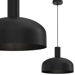 Lampa wisząca VISBY BLACK 1xE27 (MLP1553) - Milagro
